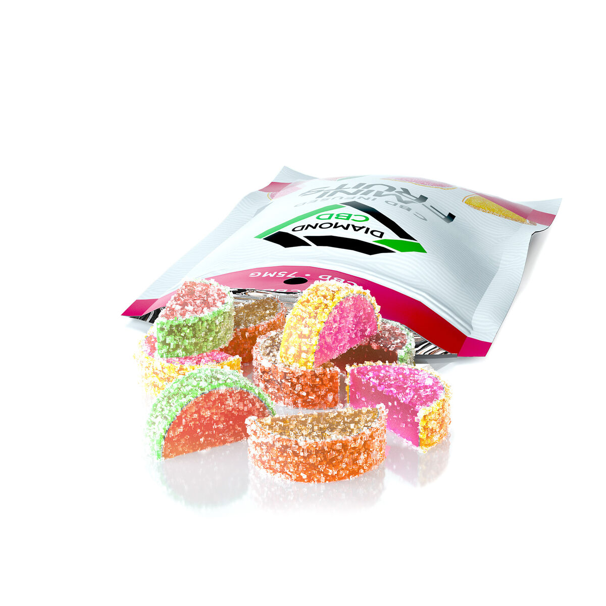 Diamond CBD Gummies - Infused Mini Fruit - Image 3