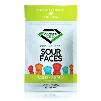 Diamond CBD Gummies - Infused Sour Faces