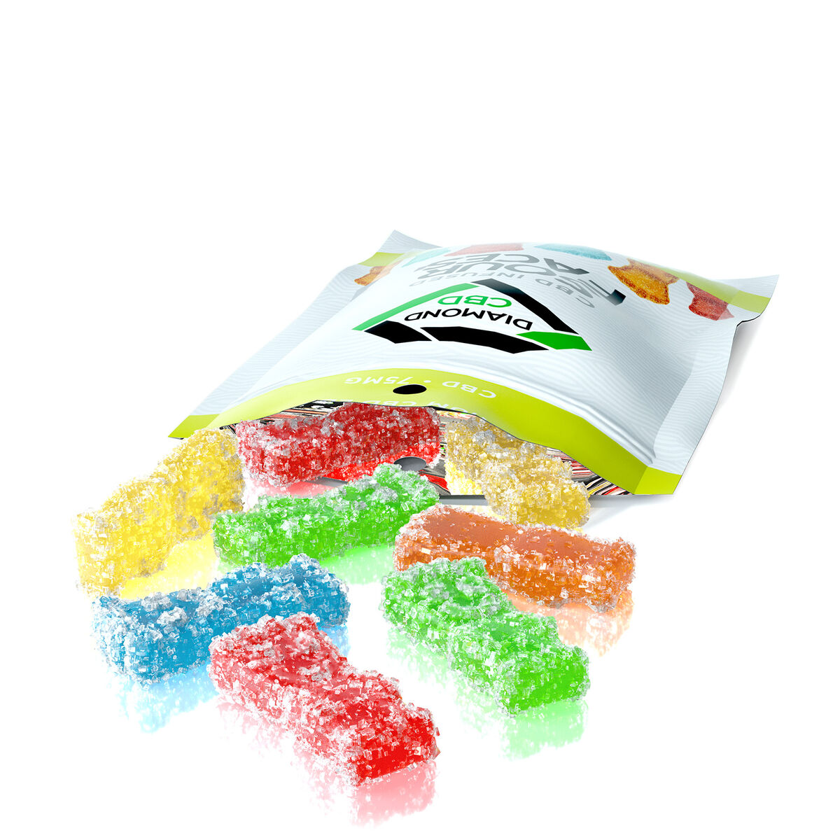 Diamond CBD Gummies - Infused Sour Faces - Image 3