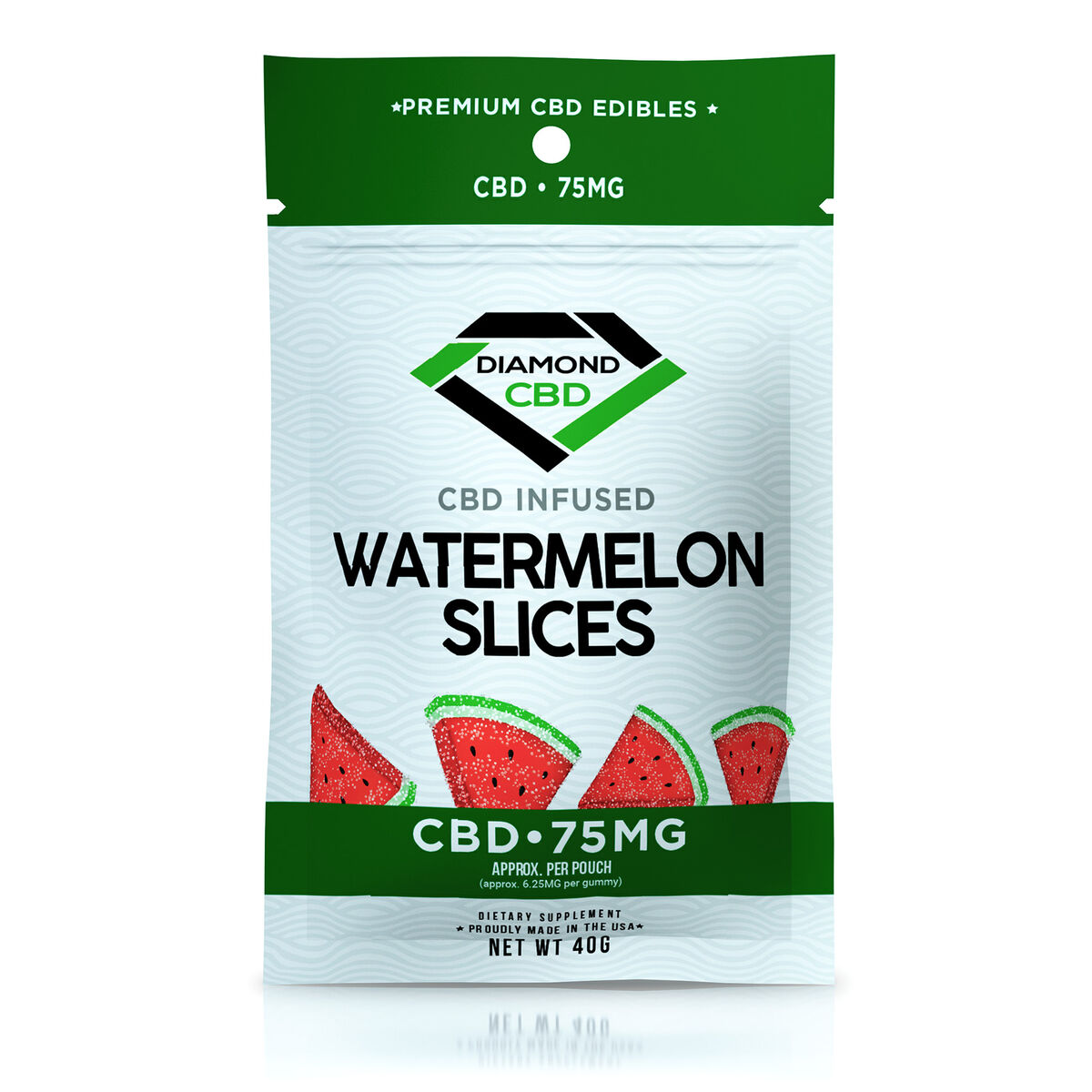 Diamond CBD Gummies - Infused Watermelon Slices - Image 3