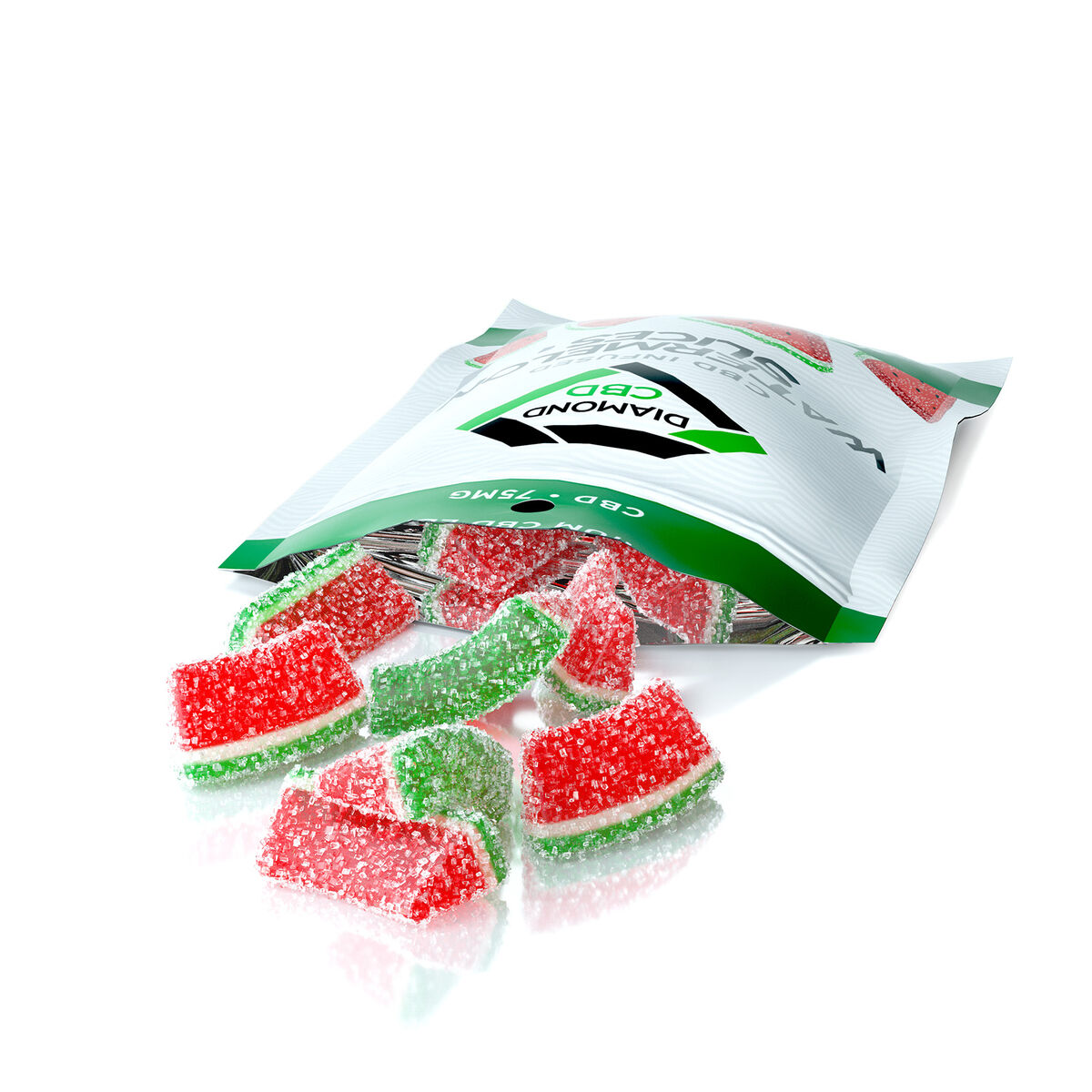 Diamond CBD Gummies - Infused Watermelon Slices - Image 4