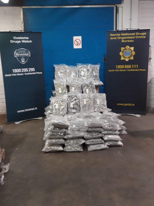 Two men arrested in connection with seizure of €2 million worth of cannabis in Louth