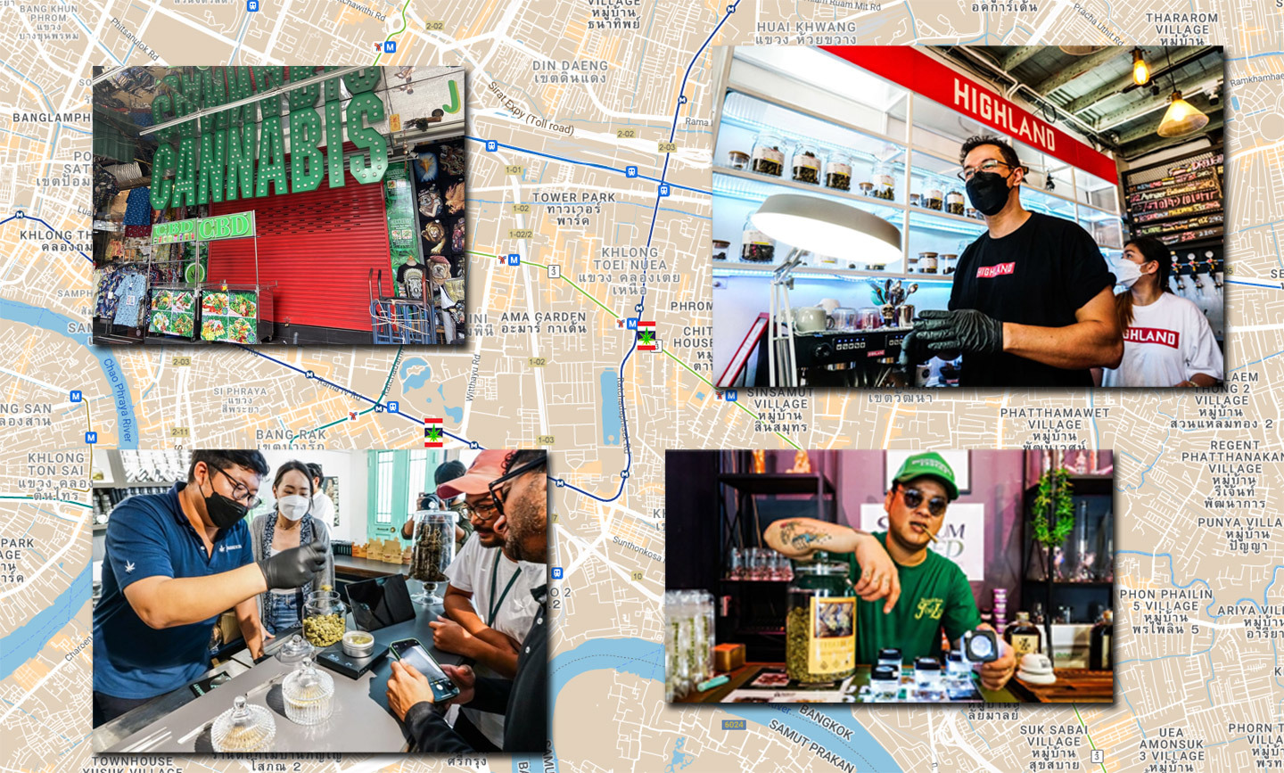 Here’s where to buy cannabis right now in Bangkok (Weed Map)