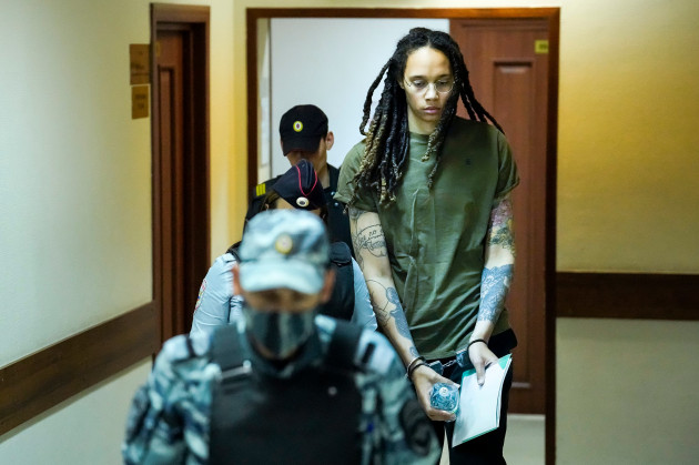 Basketball star Brittney Griner back in Russian court on cannabis charge