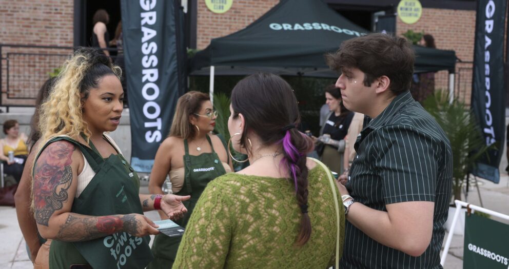 Weed dispensaries are marketing at concerts and festivals, but the hope is to one day sell products there too