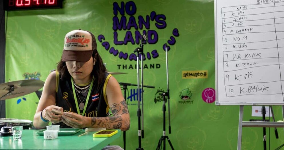 Ready, set, roll!: Revellers gather for the inaugural Cannabis Cup in Thailand