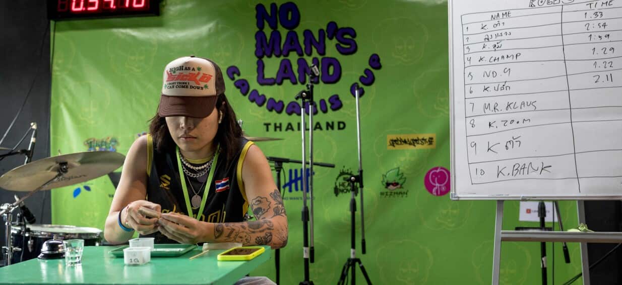 Ready, set, roll!: Revellers gather for the inaugural Cannabis Cup in Thailand
