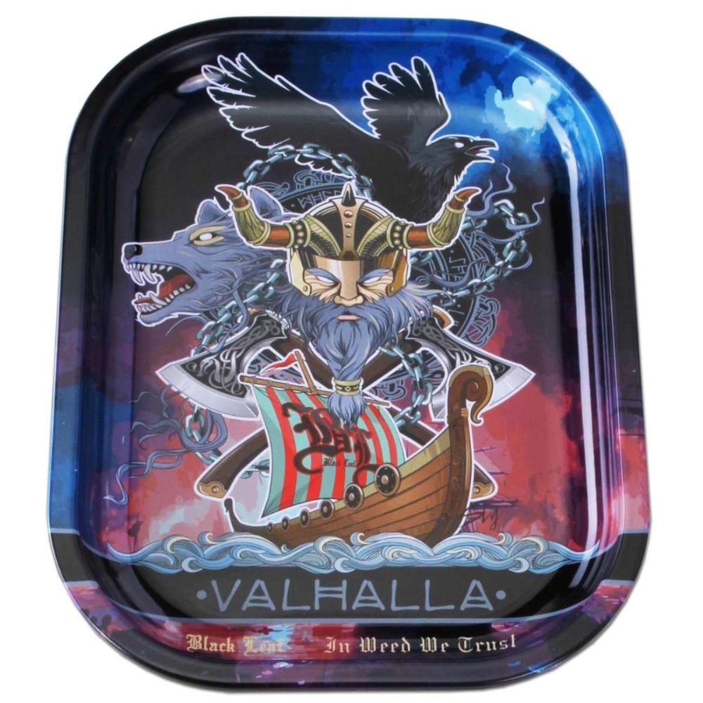 Black Leaf VALHALLA Boxed Straight Bong with Tree Percolator - Image 6