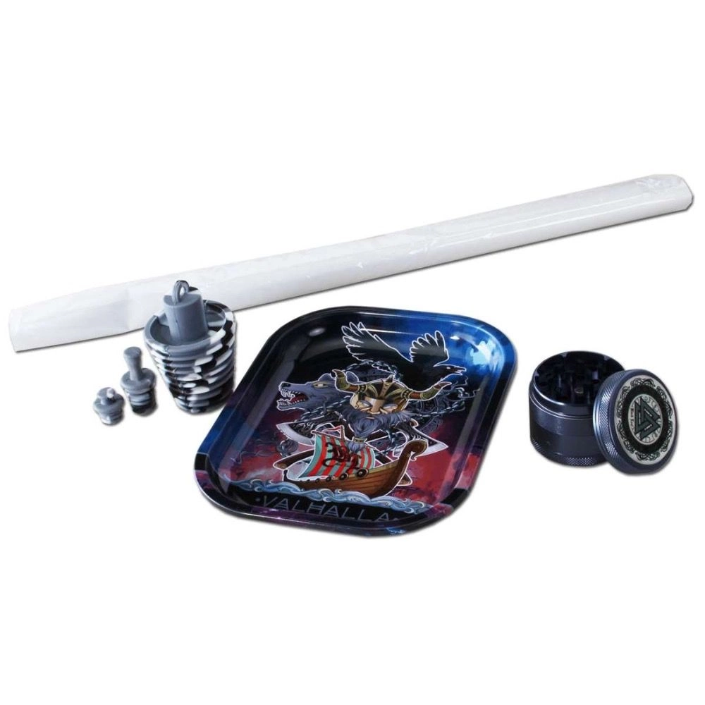 Black Leaf VALHALLA Boxed Straight Bong with Tree Percolator - Image 7