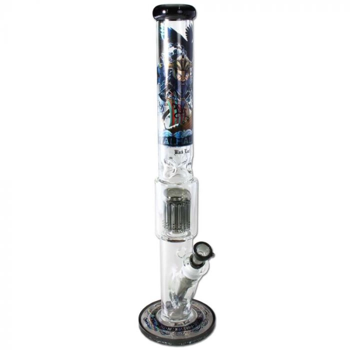 Black Leaf VALHALLA Boxed Straight Bong with Tree Percolator - Image 2