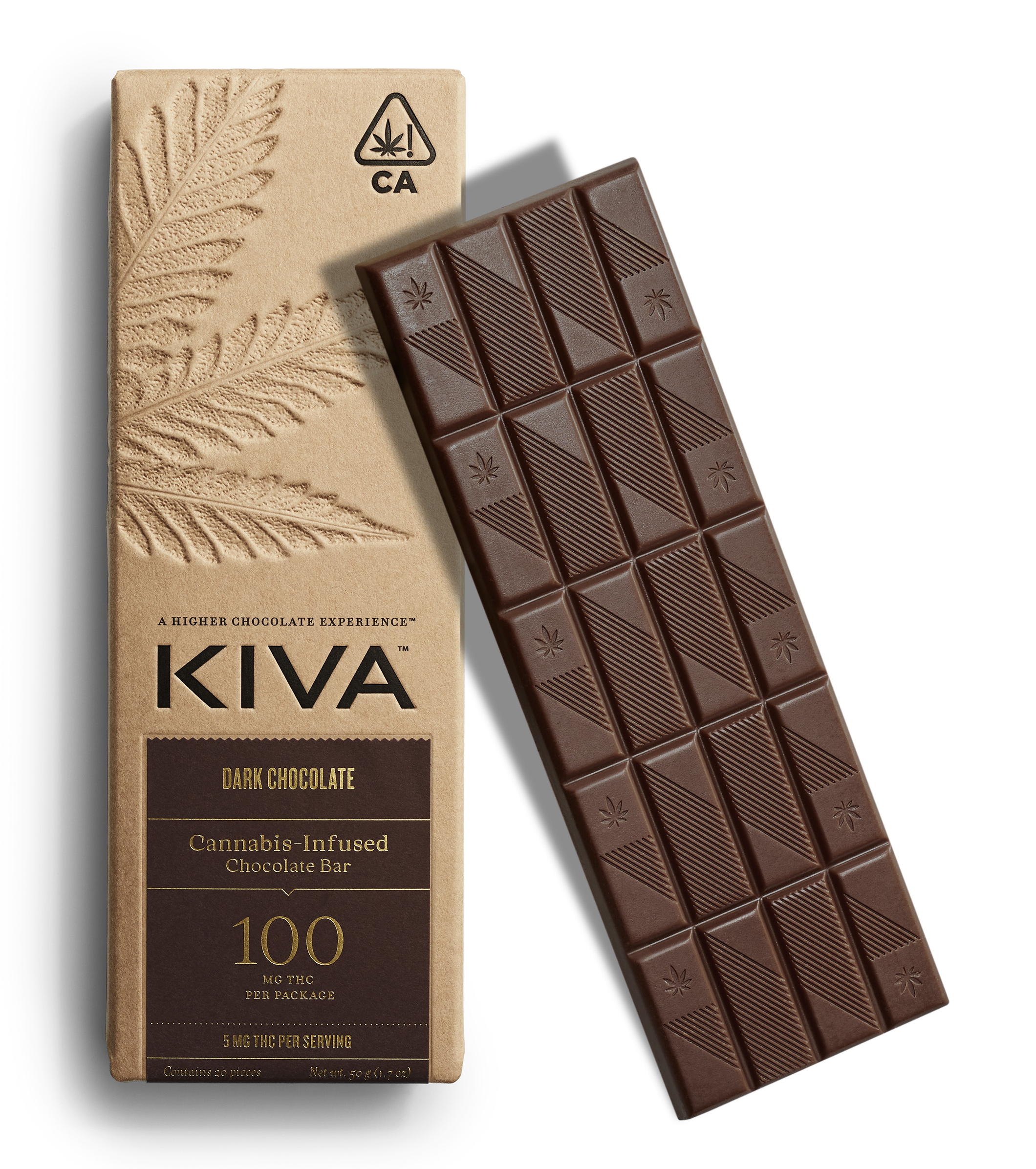 KIVA Dark Chocolate Bar